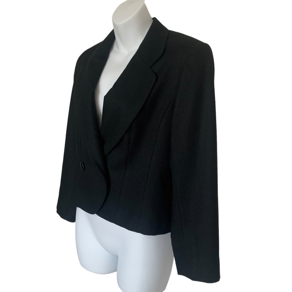 Pendleton Black Virgin Wool Double Breasted Cropp… - image 3